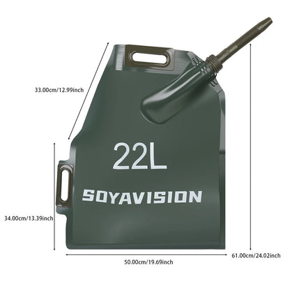 22L Soft Oil Bag Bladder Outdoor Supplies Liquid Storage Fuel Container Car Moto