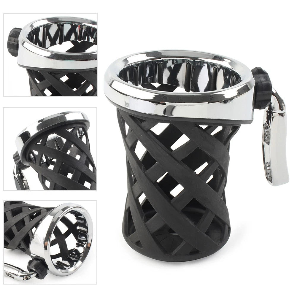 Moto Handlebar Cup Holder W/ Mesh Basket Longer For Goldwing GL1800 2001-2021