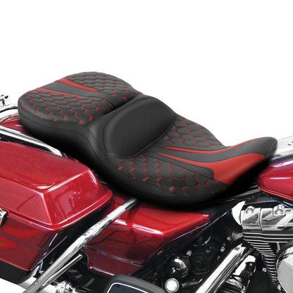 Driver Rider Passenger Seat Pillion For Harley Electra Streetv Road Glide 97-07