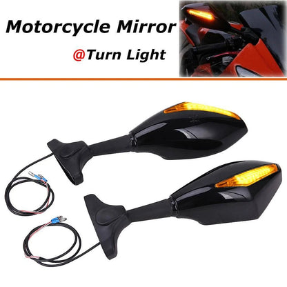 LED TURN SIGNAL MIRRORS For 2001 2002 2003 2004 2005 2006 Yamaha YZF R6 / FZ6R