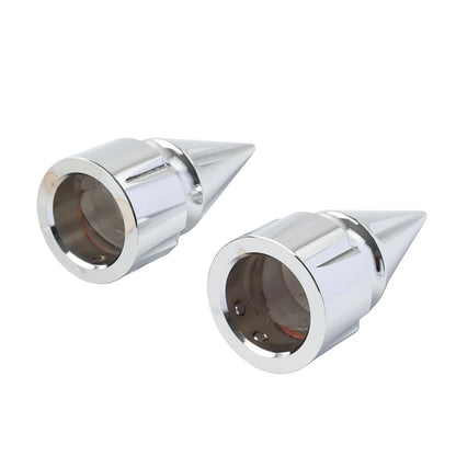Front Axle Cap Nut Cover 3.6" For Harley Softail 07+ Dyna 08+ Street Glide Silve