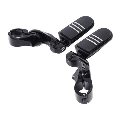 Black Highway Engine Guard Crash Bar FootPegs Fit For Harley Street Glide 09-25