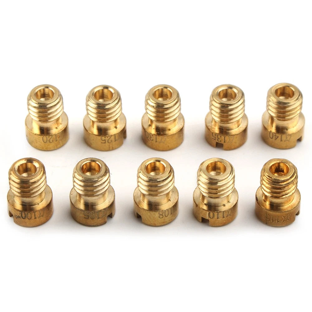 M5 Thread Motorcycle Main Jet Kit Carburetor 100-140 Size Injector Nozzle US