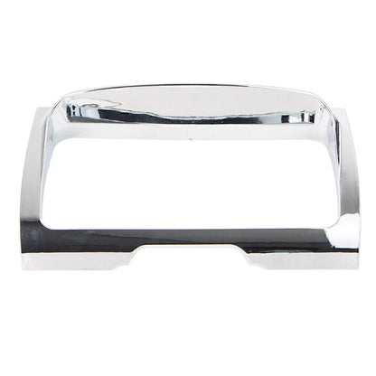 1x ABS Chrome Radio Trim Bezel Center Stereo Accent Decorative Frame For Harley