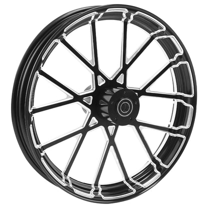 21" Front Wheel Rim Dual Hub & Fender Fit For Harley Electra Road Glide 2008-13