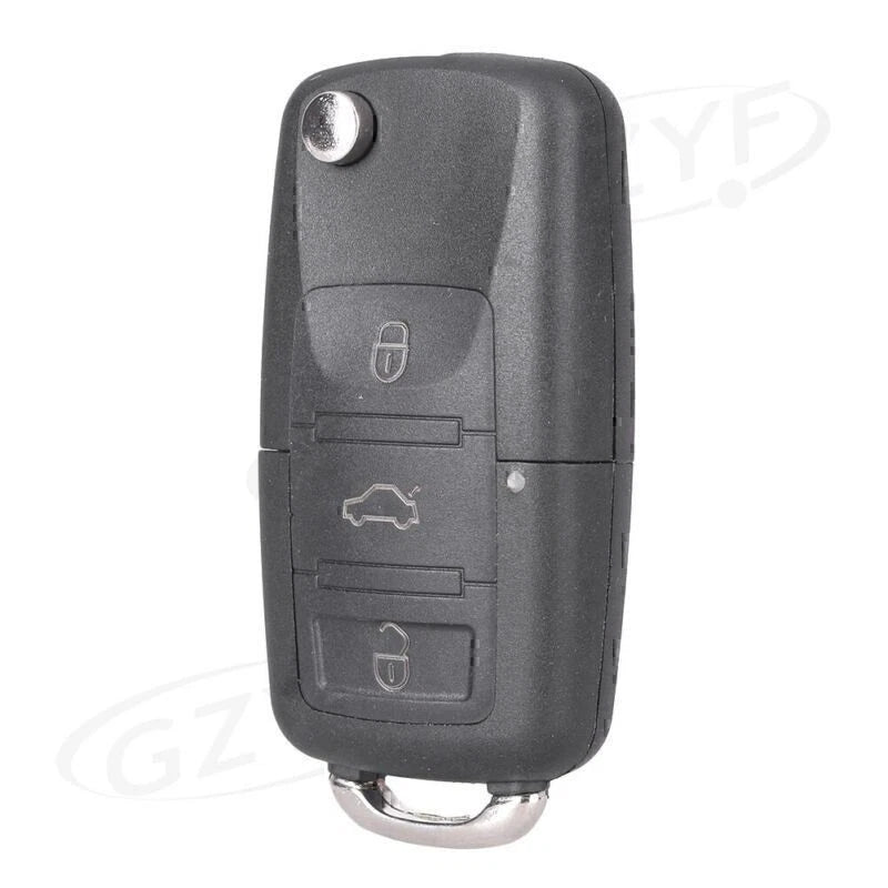 Remote Key Cover Fob Shell Case Uncut Blade For Jetta Passat Golf 3 Buttons