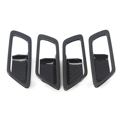 4x Inner Door Handle Bowl Cover Trim for Toyota CHR C-HR 2016-2021 Carbon Fiber