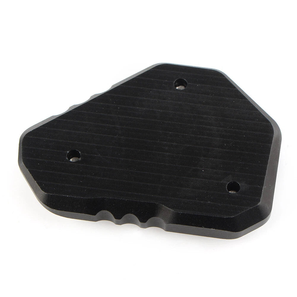 Side Kickstand Stand Extension Plate Pad For Kawasaki Z900 Z900RS 2017-23 Black