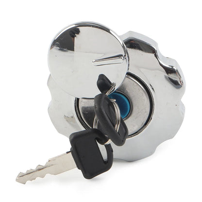 Gas Fuel Tank Cap Cover Locking W/ 2 Keys Universal Fit Motorcycle Motorbike ATV