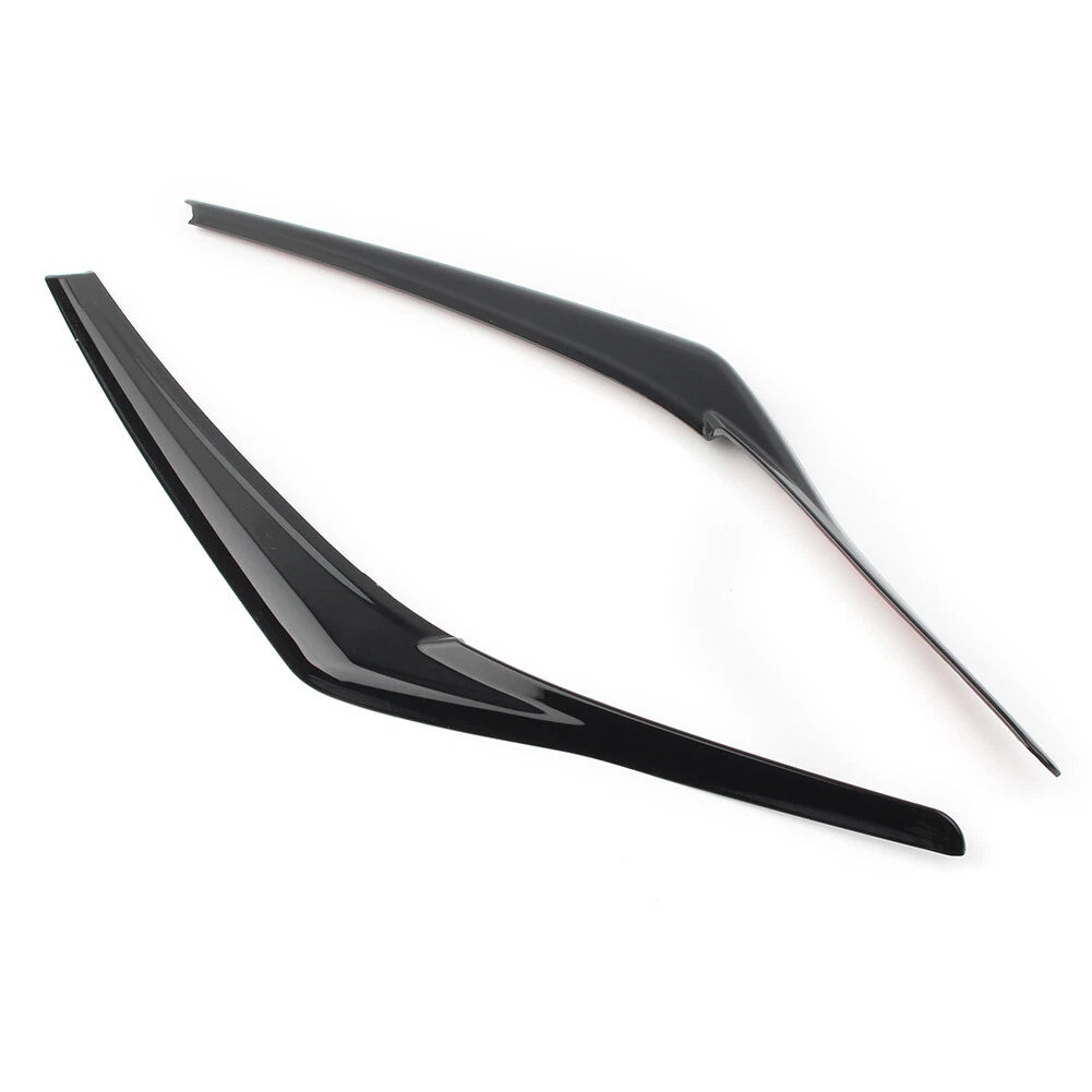 Headlight Eyebrow Decoration Cover Trim Black Fit Toyota Camry SE XSE 2018-2024