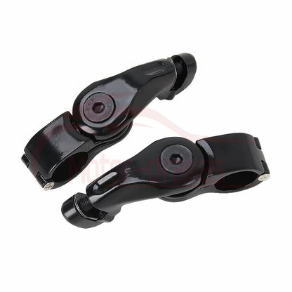 1-1/4" Short Highway Engine Guard Foot Pegs Footrests Mount Clamps For Touring