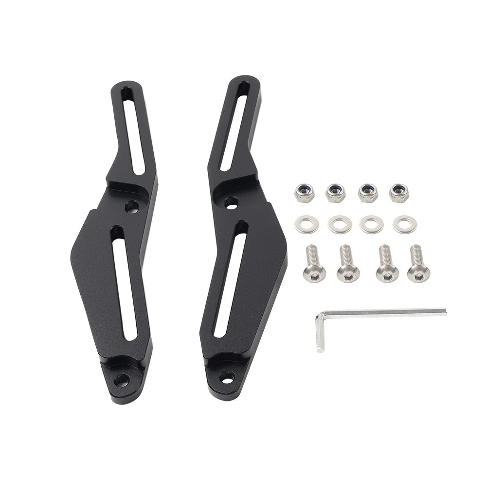 2x Windshield Brackets Windscreen Adjusters For Can-Am Spyder F3-T F3-L 2016-25