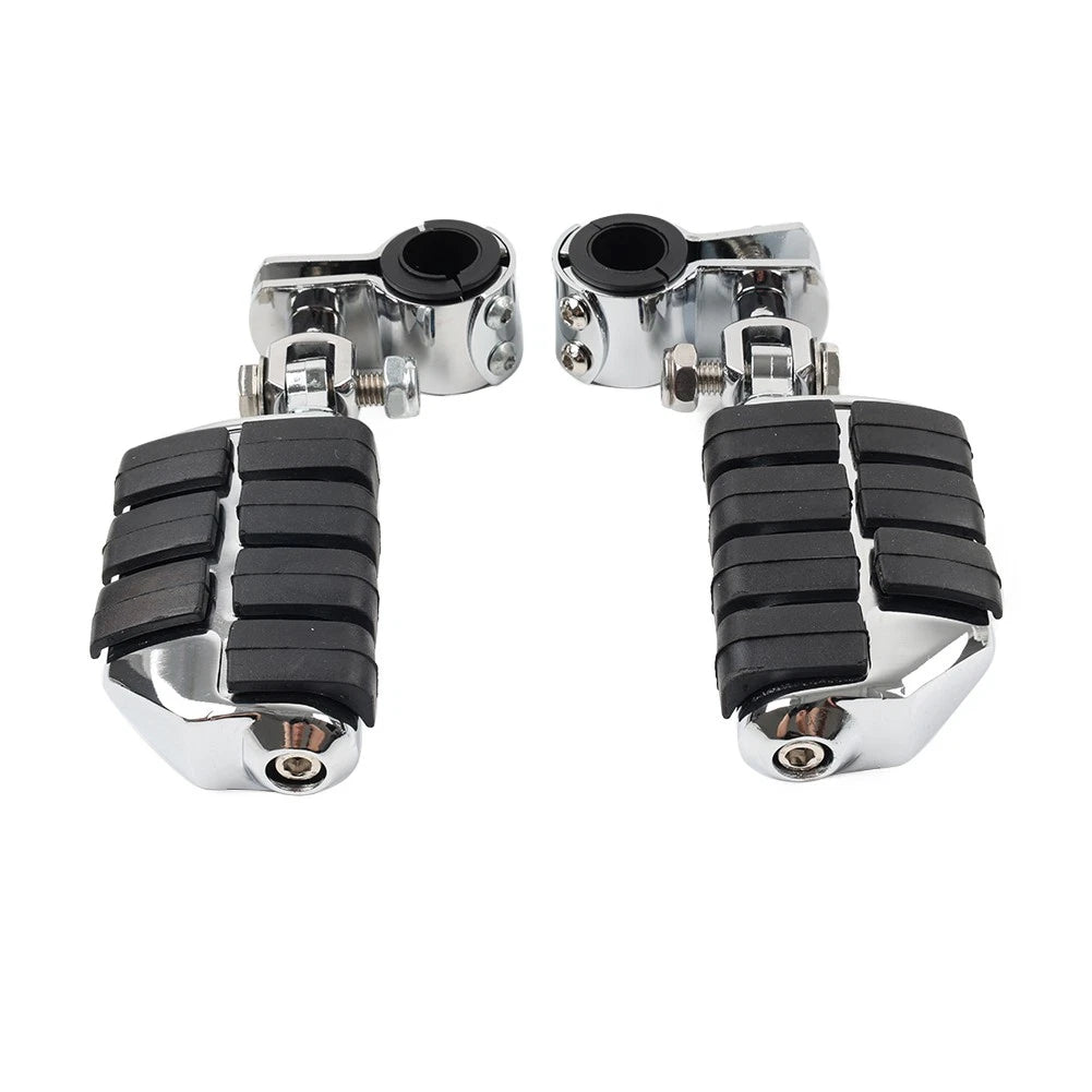 Universal Motorcycle Footpegs Highway Pegs Foot Rest 1-1/4" For Harley Fit Honda