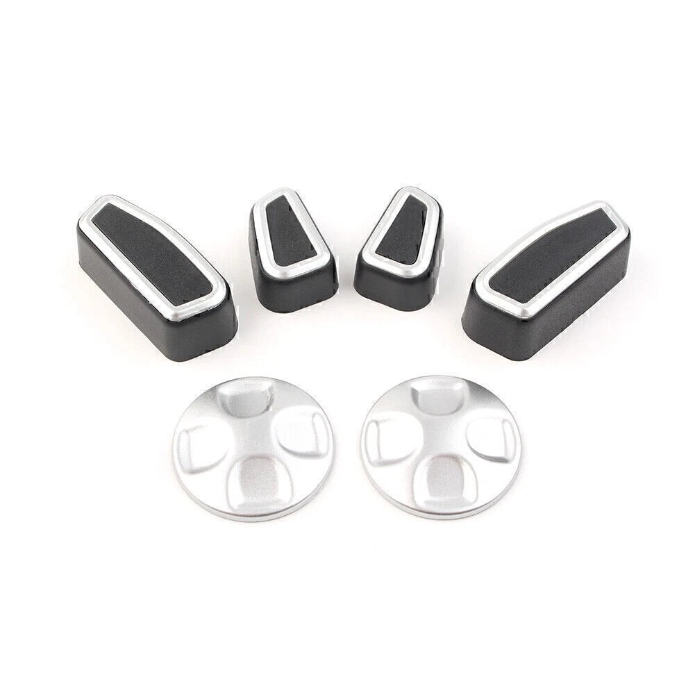Inner Car Seat Adjustment Button Trim Cover 6pcs For Alfa Romeo Giulia 2017-2021