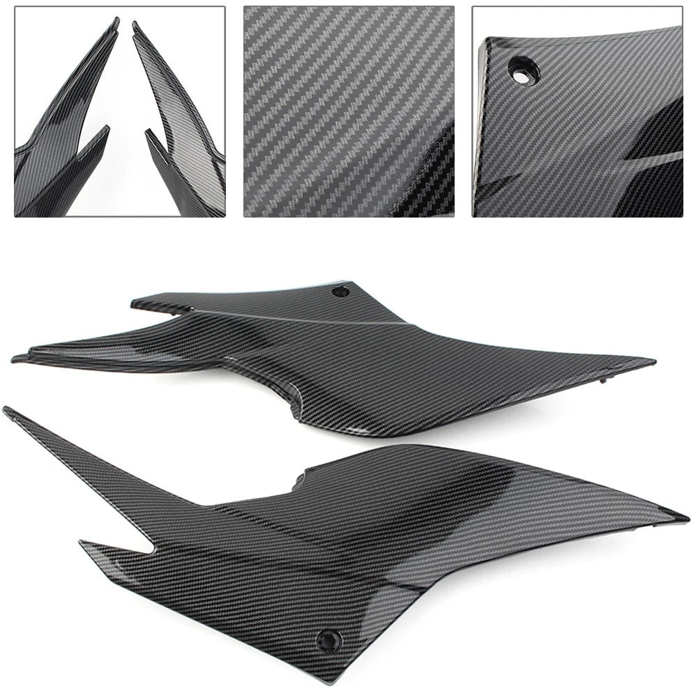 For KAWASAKI Ninja 250 2008-2016 Carbon Fiber Gas Tank Side Cover Panel Fairing