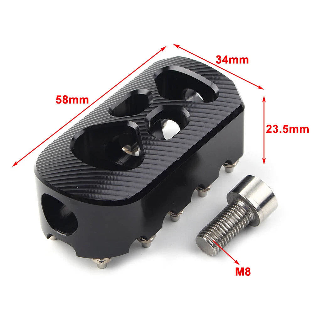 Anti-Skid Gear Brake Shift Peg Pedals MX Style Universal Chrome For Harley USA