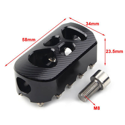 Anti-Skid Gear Brake Shift Peg Pedals MX Style Universal Chrome For Harley USA