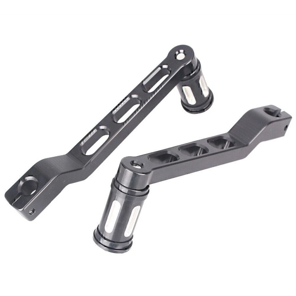 For Harley FLST FLHT Heel Toe Shifter Arms Set Black Gear Shift Levers w/ Pedal
