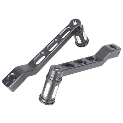 For Harley FLST FLHT Heel Toe Shifter Arms Set Black Gear Shift Levers w/ Pedal