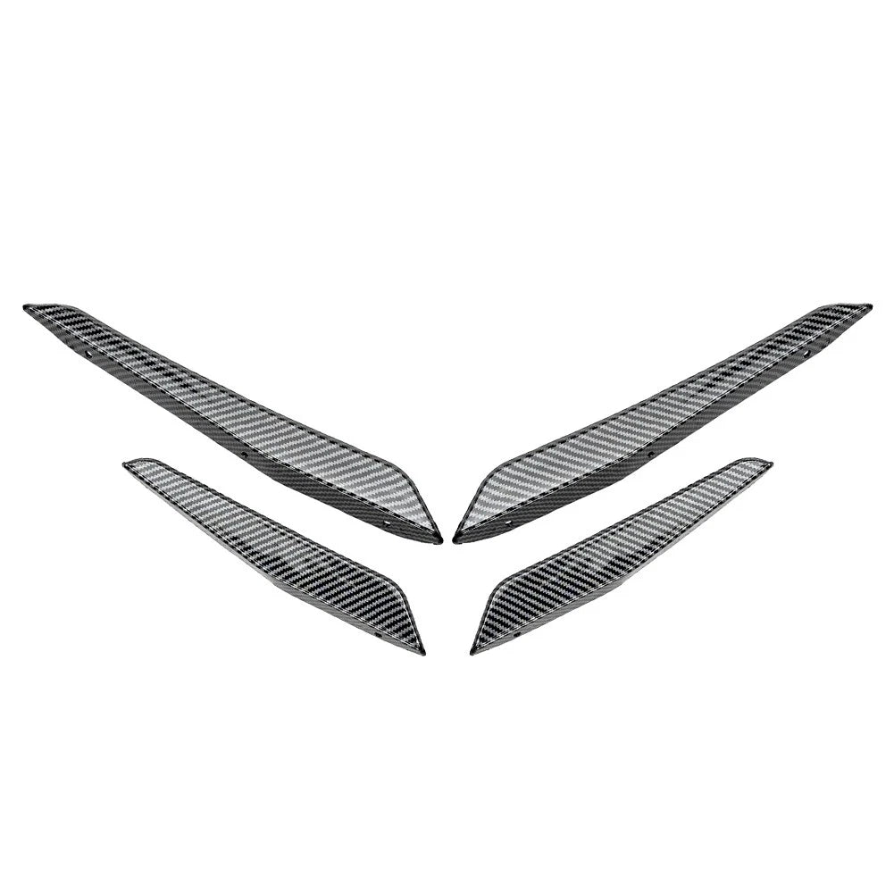 Carbon Fiber Look Front Bumper Splitter Side Skirt Fit For BMW M2 G87 2023-2024