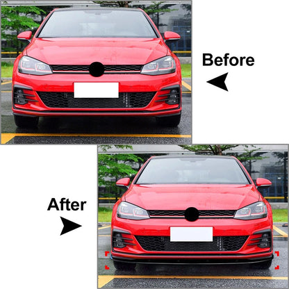 US Front Bumper Spoiler Splitter Lip For VW Golf MK7.5 R Rline 2017-2019