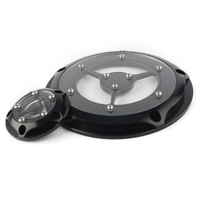 Black Derby Timing Timer Cover For Harley Road King Electra Glide Softail US
