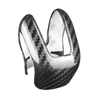 Gear Shift Knob Cover Trim For Volvo XC60 XC90 S60 S90 V60 V90 Carbon Fiber Blk
