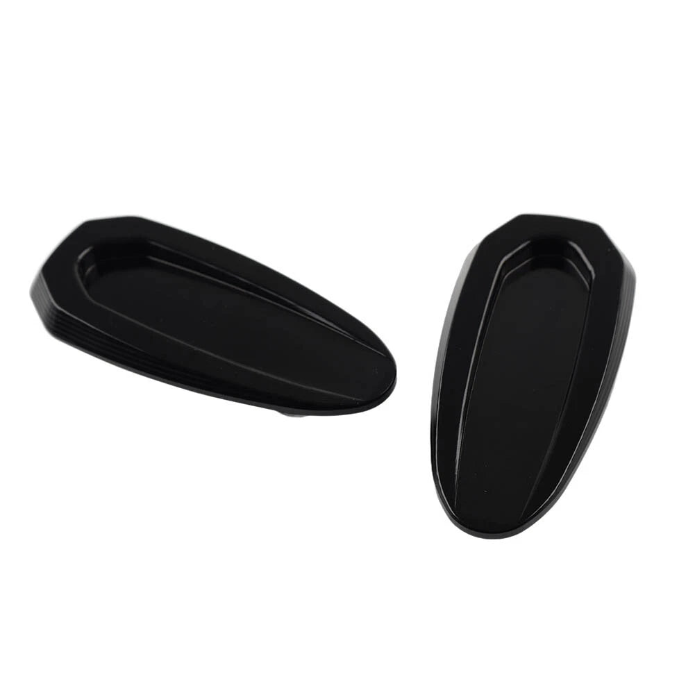 Pair Rearview Mirror Block Off Base Plates Cover For BMW S1000RR  2020-23 Black