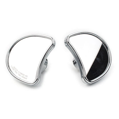 2x Motorcycle Wide Angle Fairing Mount Mirrors For Harley FLHT FLHX FLHTK 96-13