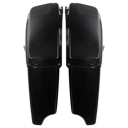 Hard Saddlebags Speaker Lid For Harley Electra Glide14+Candy Cobalt/Indigo Ink