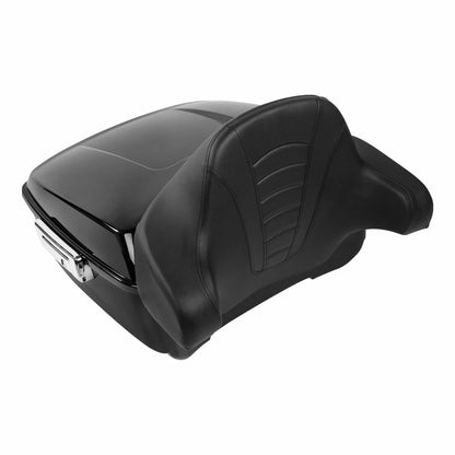 King Trunk Mount Rack Backrest Pad Fit For Harley Sport Glide FLSB 2018-Up Black
