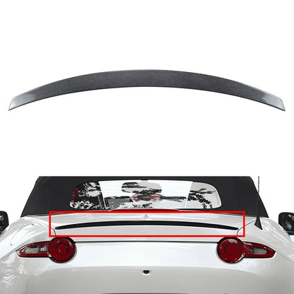 Carbon Fiber Tail Wing Rear Trunk Spoiler Lip For Mazda MX-5 Miata ND 2016-2024
