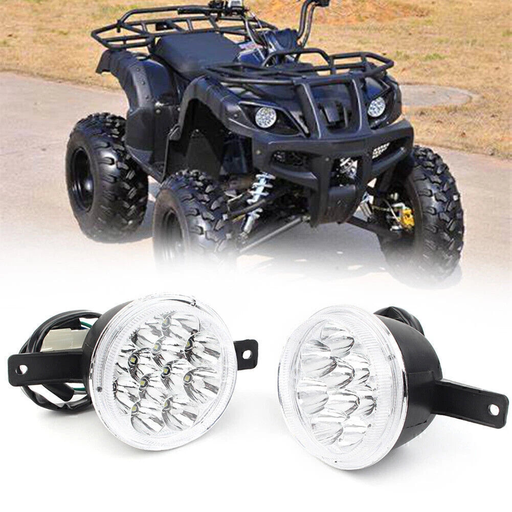 LED Headlight 3 wire ATV Quad GY6 150CC 250CC Taotao Coolster Peace Utility US