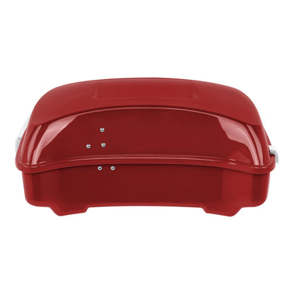 Chopped Trunk Pad Rack Fit For Harley Touring 14-25 Wicked Red Glossy