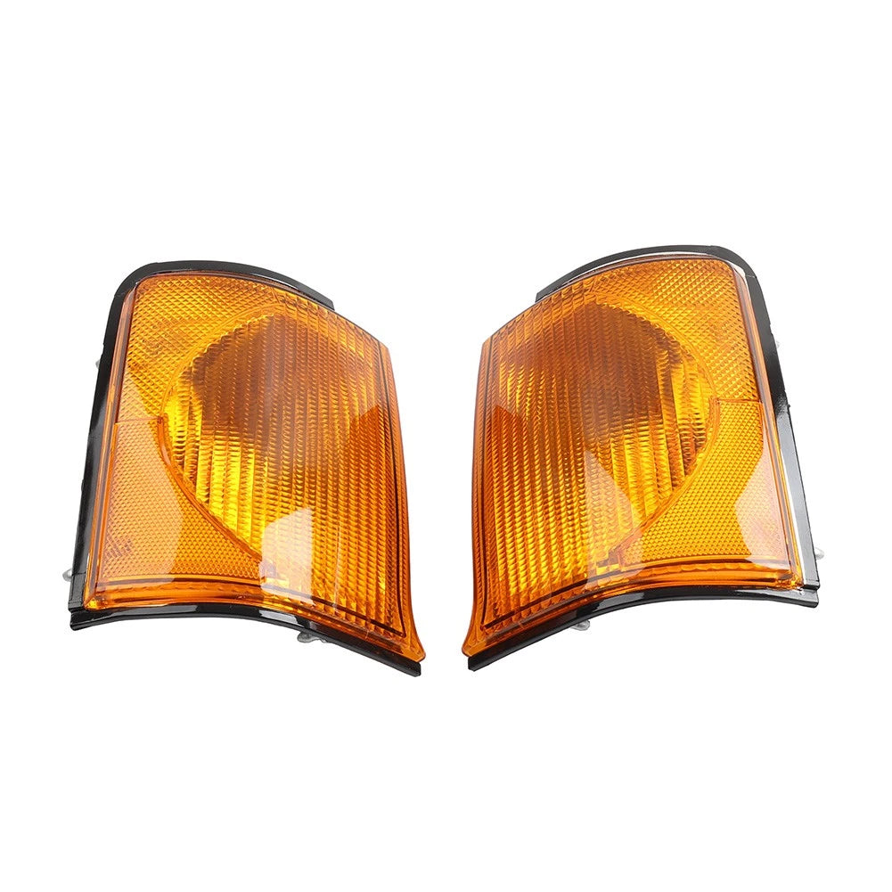 1 Pair Front Indicator Light Yellow Lens For Land Rover Discovery 2 1999-2002