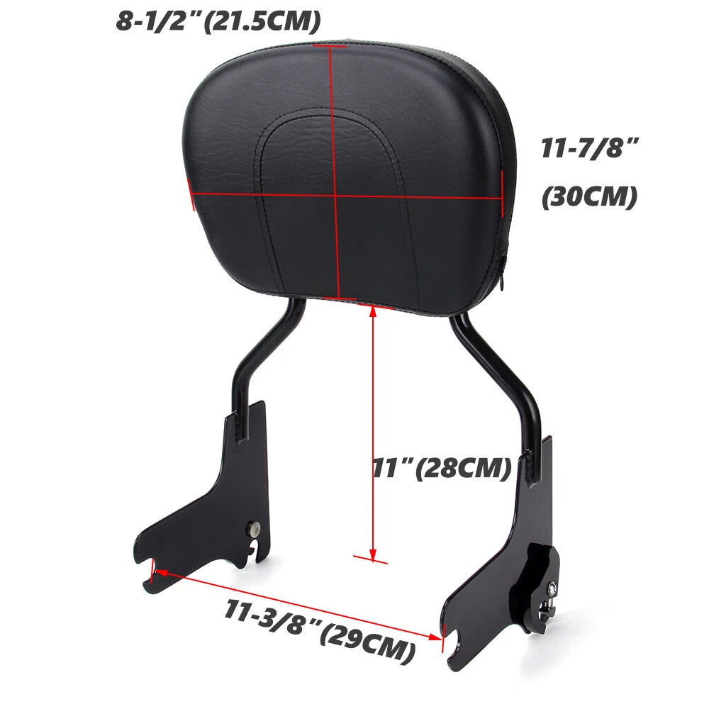 Passenger Backrest Sissy Bar For Harley Touring Road King Electra Glide 97-08 US
