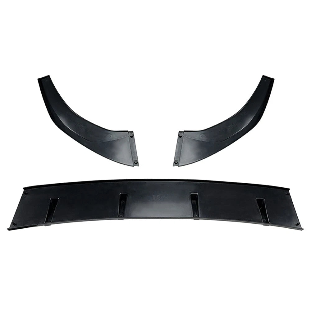 3xFront Splitter Spoiler Lip Body Kit For VW Golf MK8 GTD GTE R-Line 20+