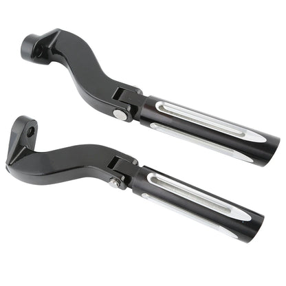 Rear Foot Pegs Peg Bracket Fit For Harley Davidson Touring Street Glide 1993-24