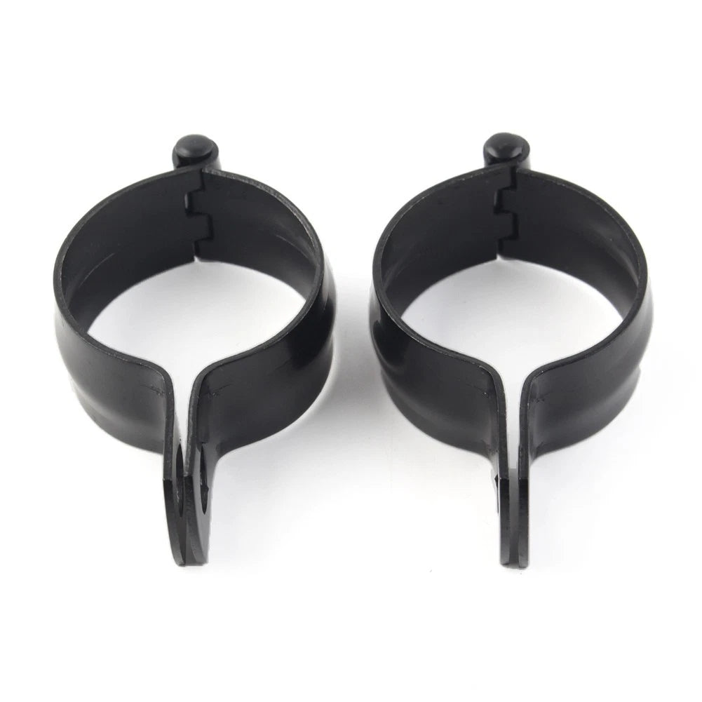 2Pcs Motorcycle Front Fork Clamp Turn Signal Light Mount Bracket Holder Black