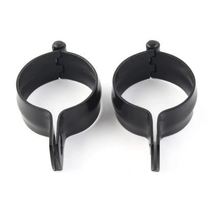 2Pcs Motorcycle Front Fork Clamp Turn Signal Light Mount Bracket Holder Black