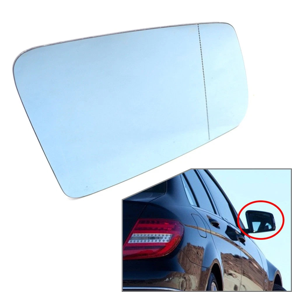 US Right Rearview Mirror Glass For Mercedes Benz C E S GLK CL Class W204 W212