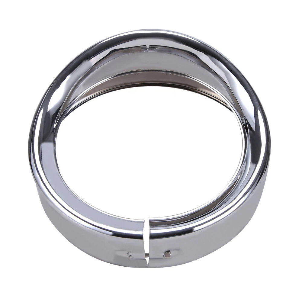 7'' Headlight Visor Cover Trim Ring Bezel For Harley Touring CVO Dyna Electra FL