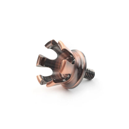 Imperial Crown Style Rear Seat Bolt Tab Screw Mount for Harley 96-up Bronze ab