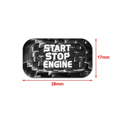 Carbon Engine Start Stop Button Sticker For Volvo V40 V60 S60L S60 XC60 S80L Red