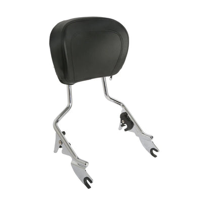 Sissy Bar Passenger Backrest Luggage Rack For Harley Electra Street Glide 09-Up