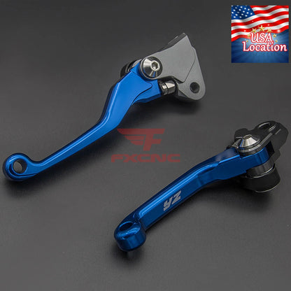 For YZ80 YZ85 2001-2014 CNC Pivot DirtBike Brake Clutch Levers YZ Logo 2008 2012