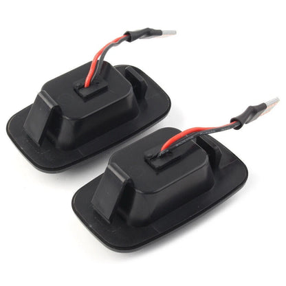 Dynamic LED Sequential Side Marker Light Fit Toyota Land Cruiser Black Shell US
