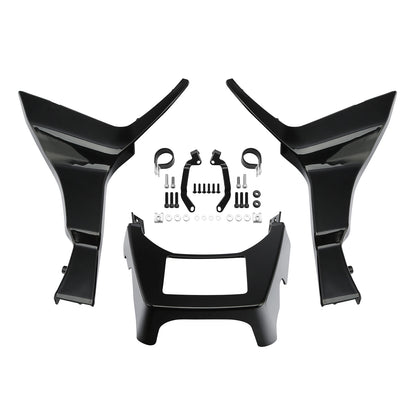 Vivid Black Fairing Spoilers Cover Fit For Harley Touring Road Glide FLTRX 17-Up