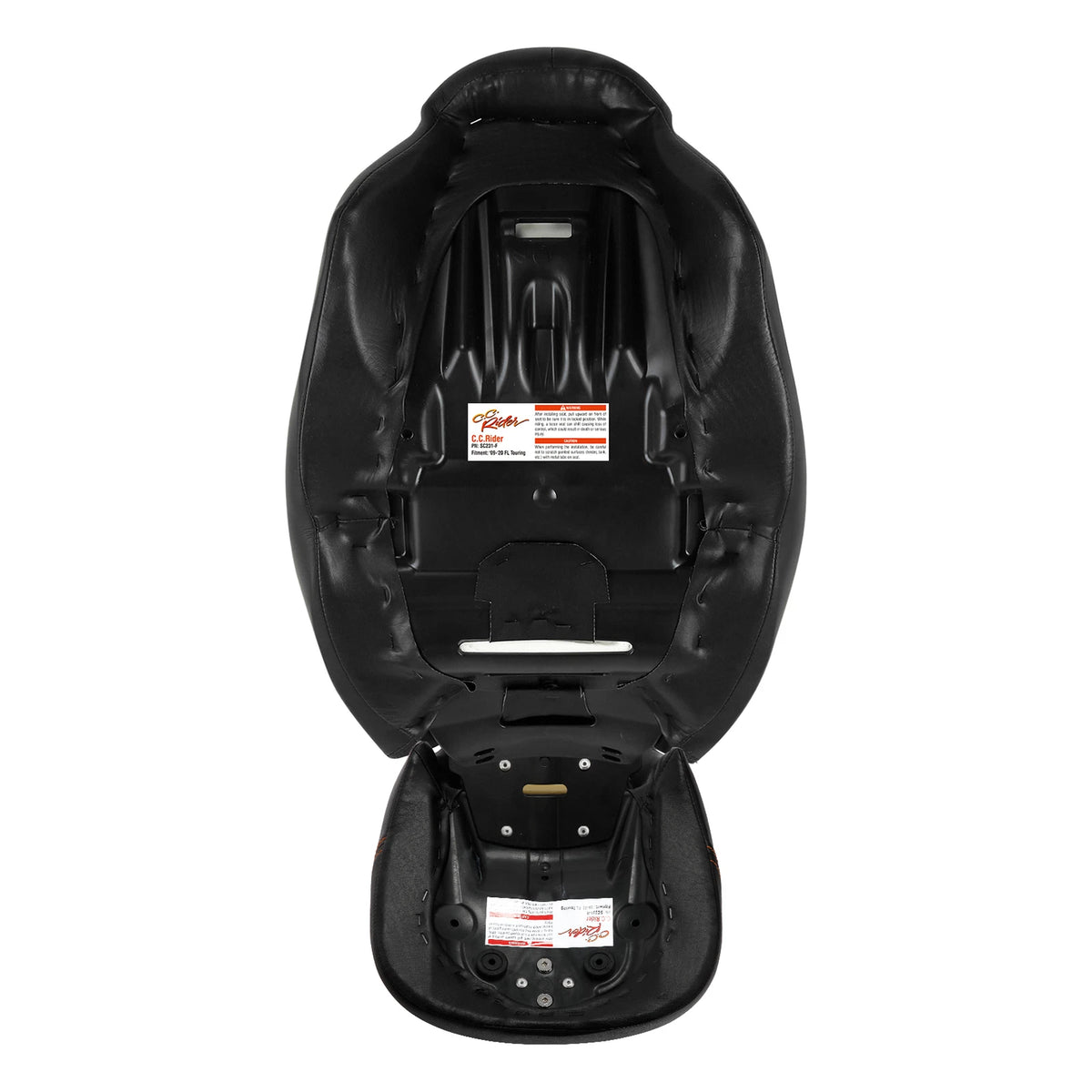Rider Driver & Passenger Gel Seat Fit For Harley Road Glide King 09-23 Black Red