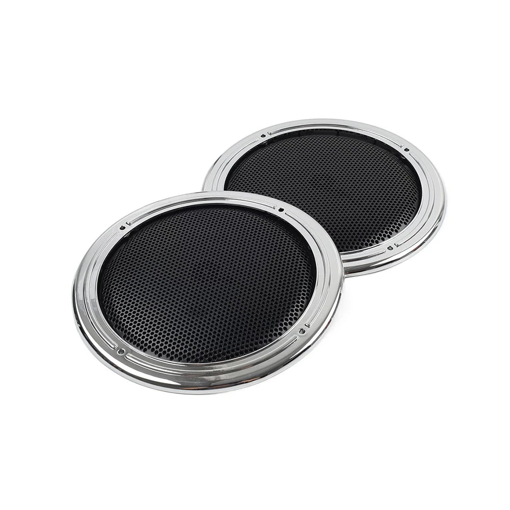 Motorcycle Rear Tour Pack Speaker Pod Grilles For Harley Road Tri Glide FLTRU